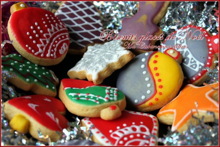 Biscuits de Noel glacés