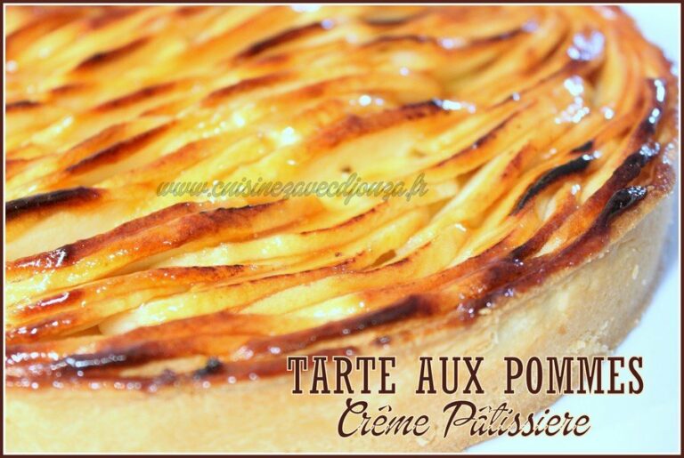 Tarte aux pommes creme patissiere cardamone