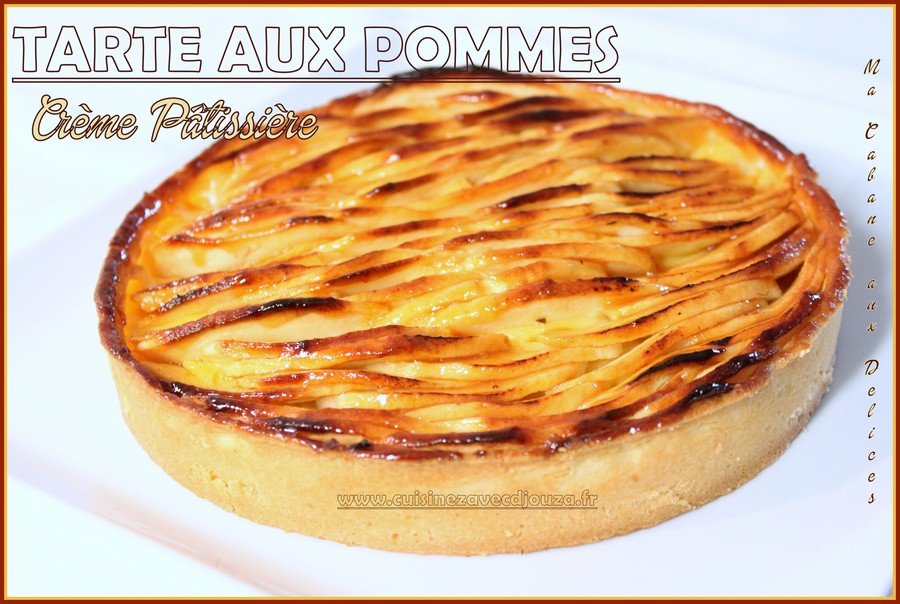 Tarte aux pommes creme patissiere cardamone