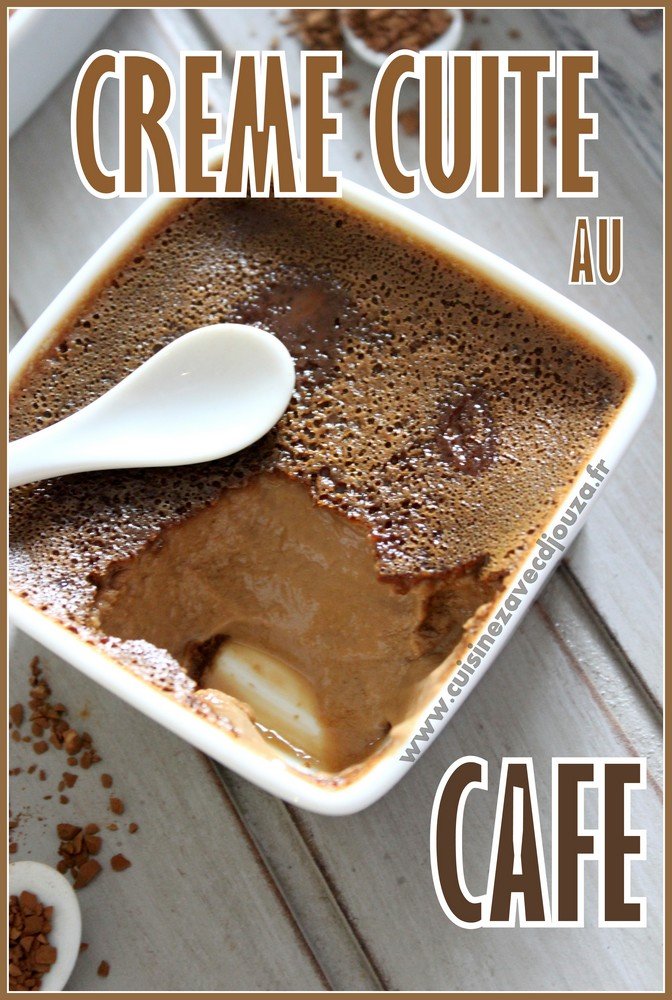 Creme cuite au four cafe