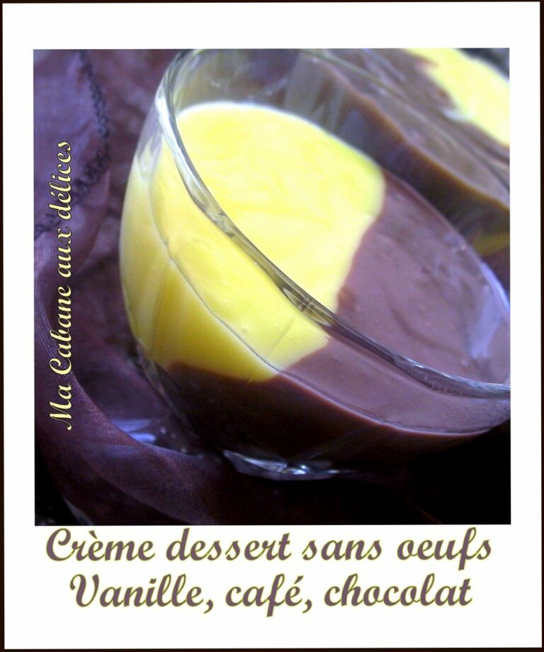 Creme dessert sans oeufs