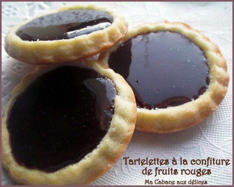 Tartelette confiture fruits rouges