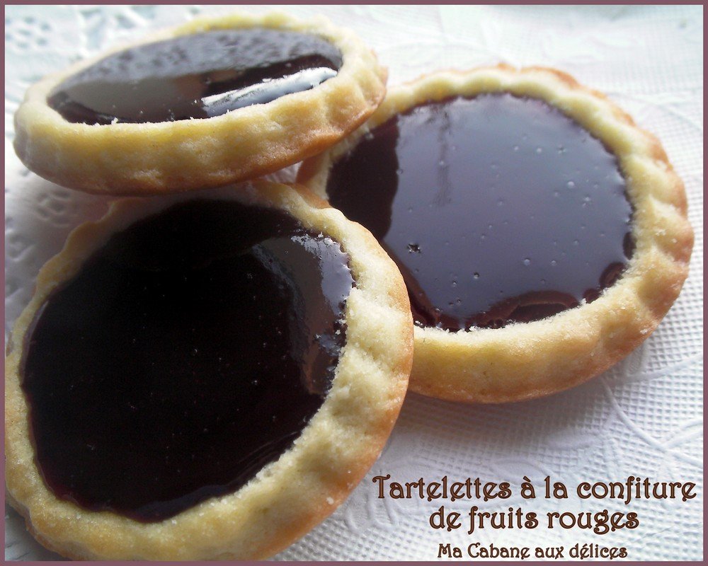 Tartelette confiture fruits rouges