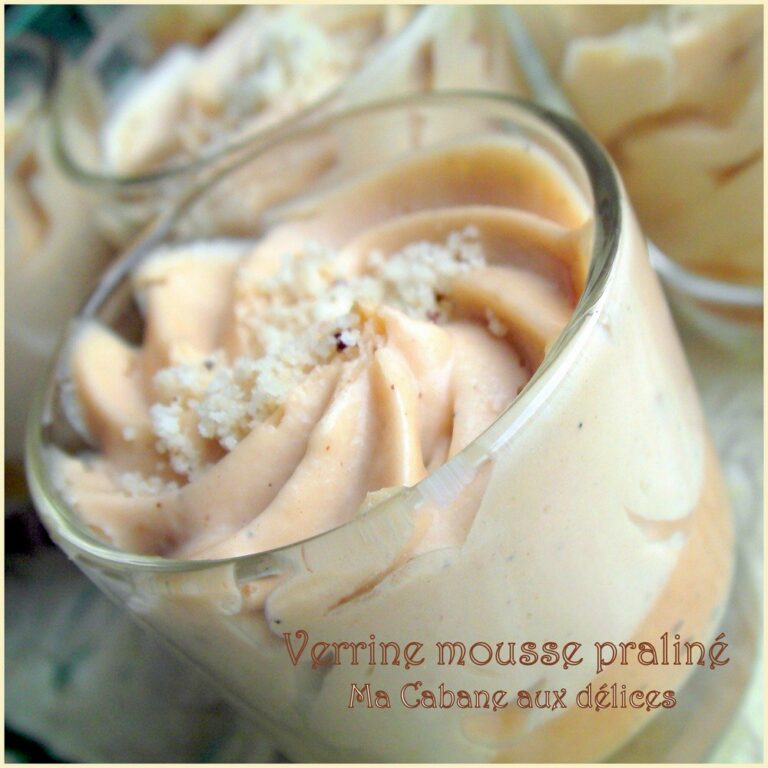 Verrine de mousse praliné