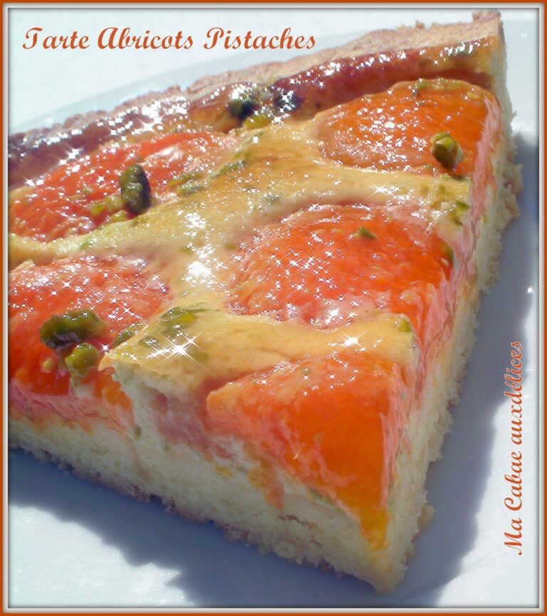 Tarte abricots pistaches