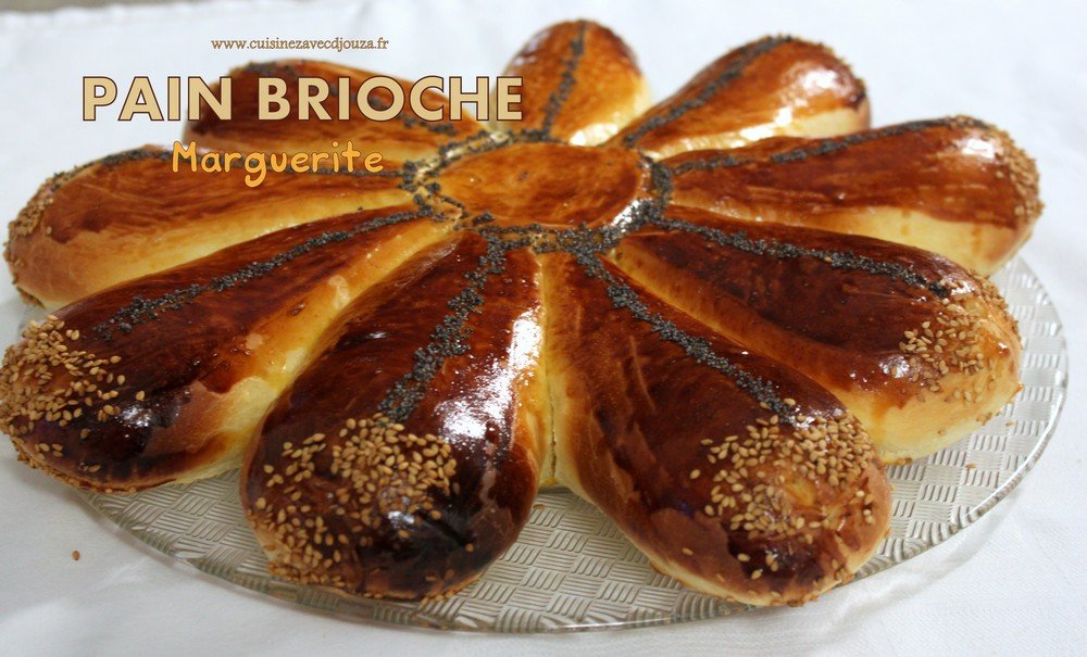 Pain brioché marguerite