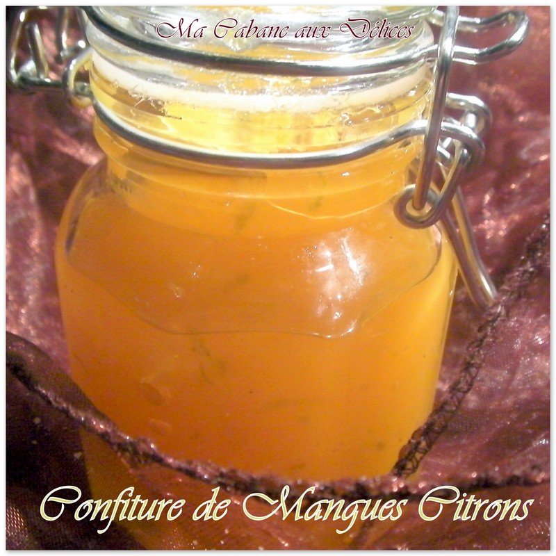 Confiture de mangues citrons