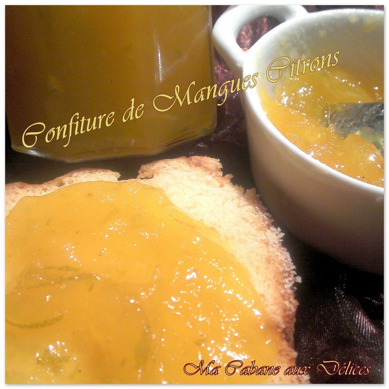 Confiture de mangues citrons