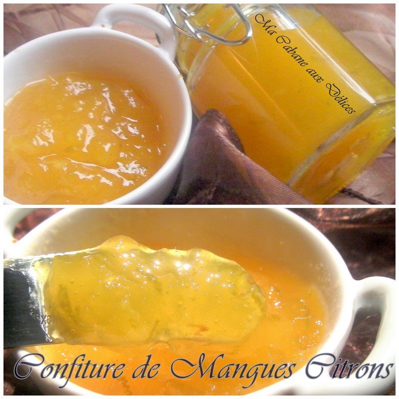 Confiture de mangues citrons