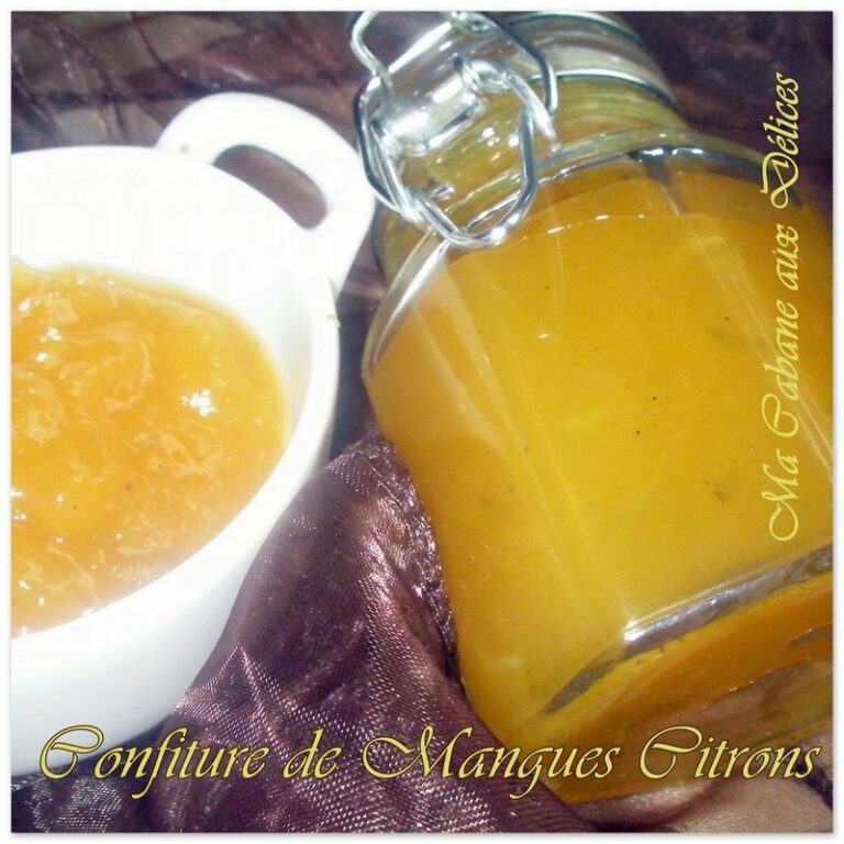 Confiture de mangues citrons