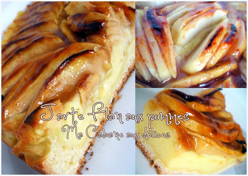 gateau flans pommes