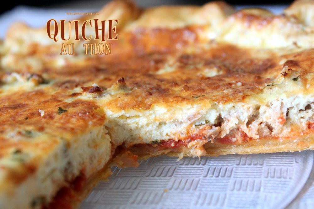 Quiche au thon et tomates