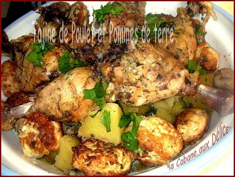 idée de ftourTajine de poulet et pommes de terre