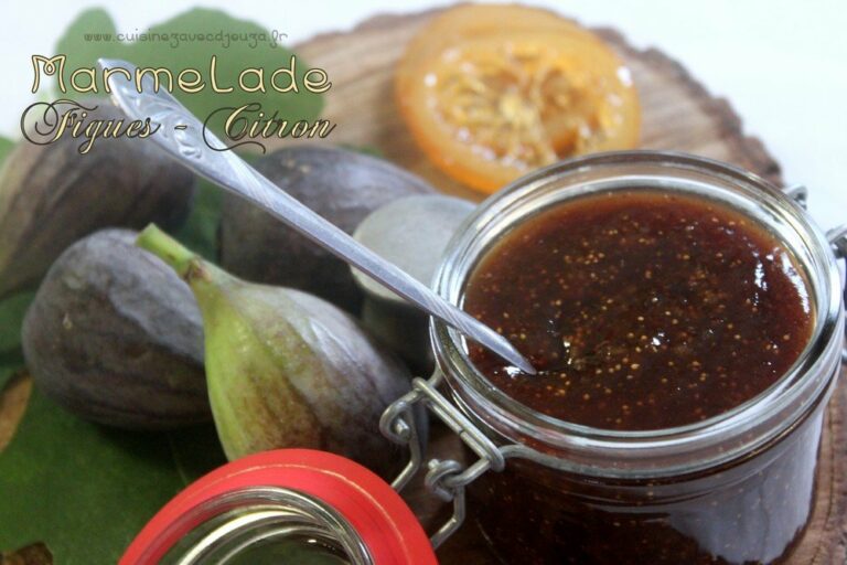 Marmelade figues citron