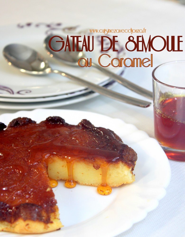 Gâteau de semoule au caramel