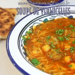 Soupe de vermicelles et viande hachee