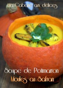 Soupe de potimarron aux moules