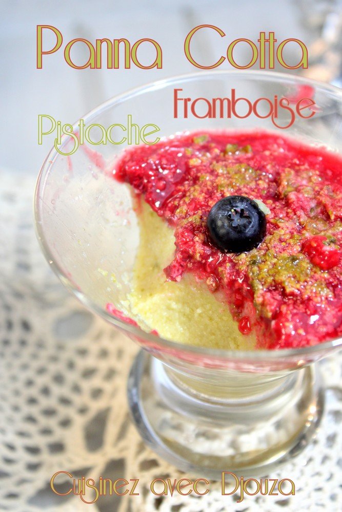 Panna cotta agar agar framboise