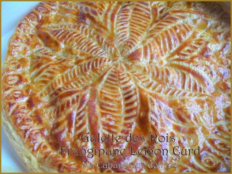 Galette des rois frangipane et lemon curd