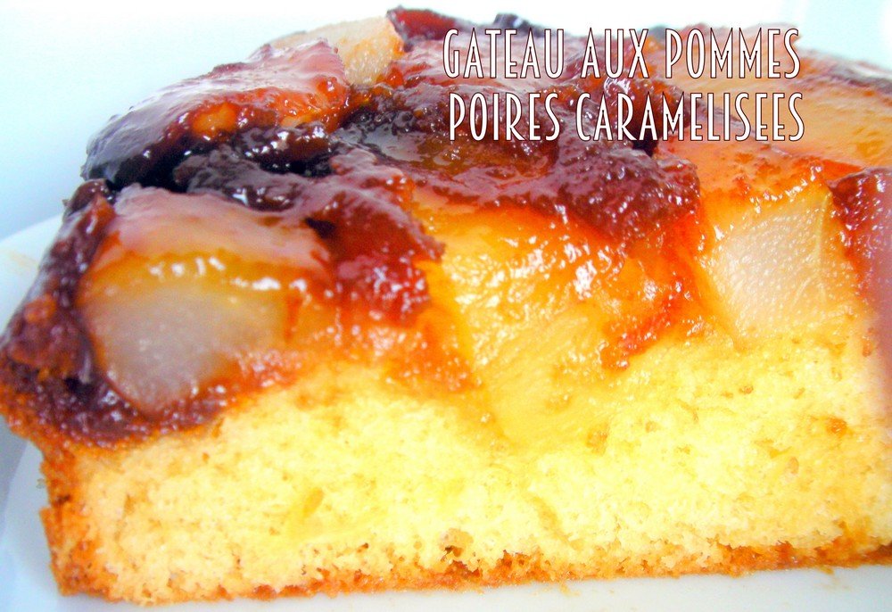 Gateau aux pommes et poires facile