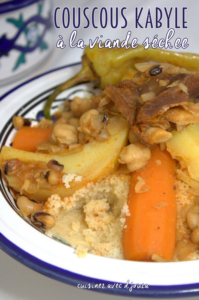 Couscous kabyle viande sèche