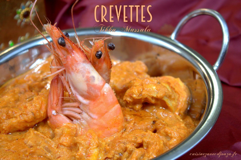 Crevette sauce tikka massala