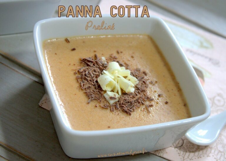 Panna cotta pate de praliné maison