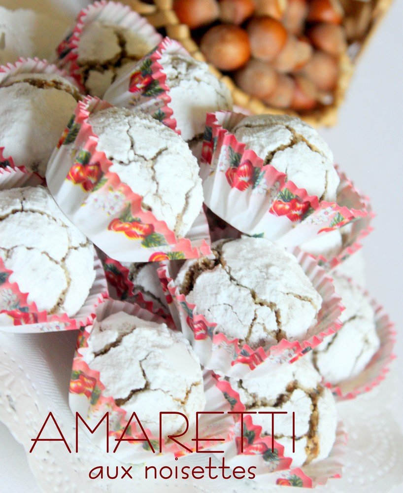 Amaretti moelleux aux noisettes