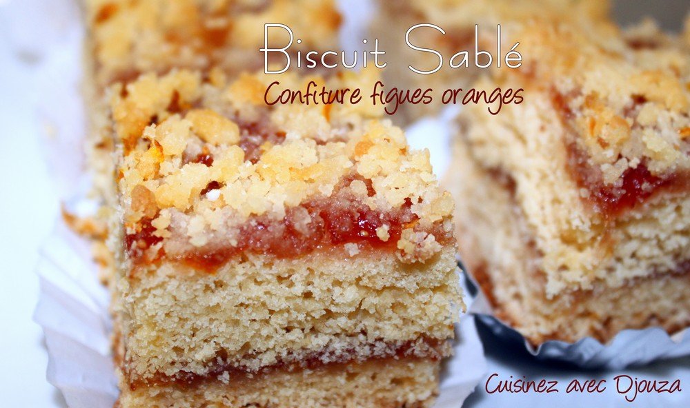 Sablé confiture figues orange