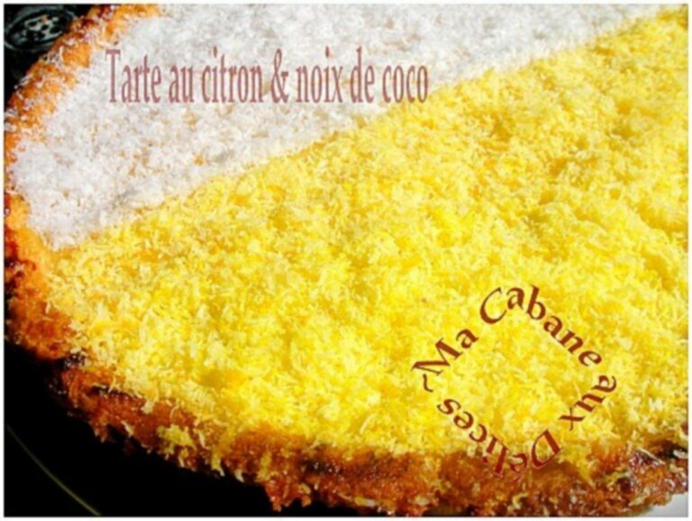 Tarte au citron noix de coco express