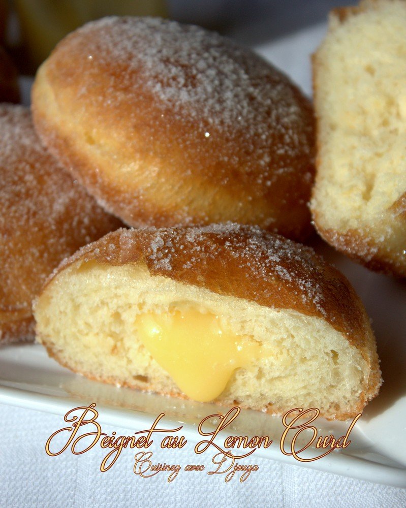 Beignet moelleux au lemon curd