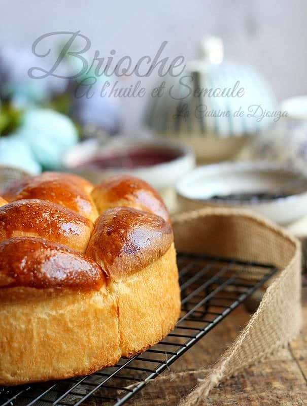 Brioche à la semoule et lait fermenté