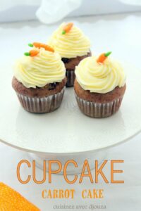 Cupcake carrot cake creme au beurre