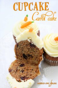 Cupcake carrot cake creme au beurre