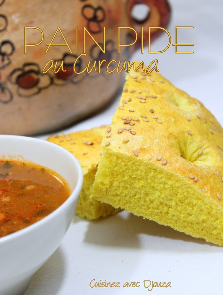 Pain pide au curcuma