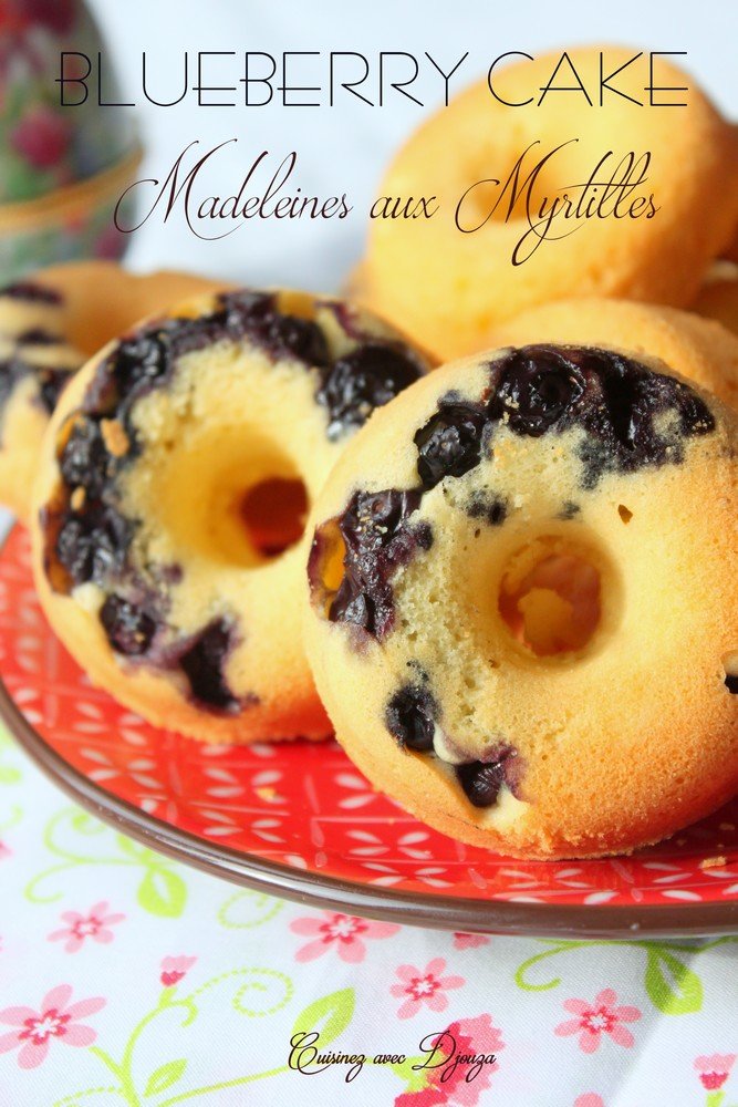 Madeleines aux myrtilles faciles