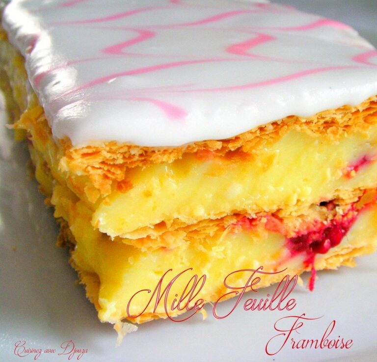 Mille feuille aux framboises