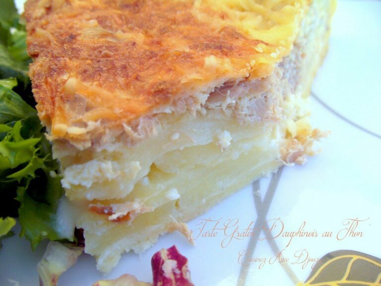 Tarte gratin dauphinois et thon