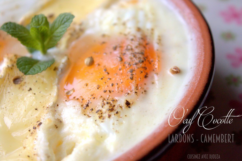 Oeuf cocotte lardons camembert 2