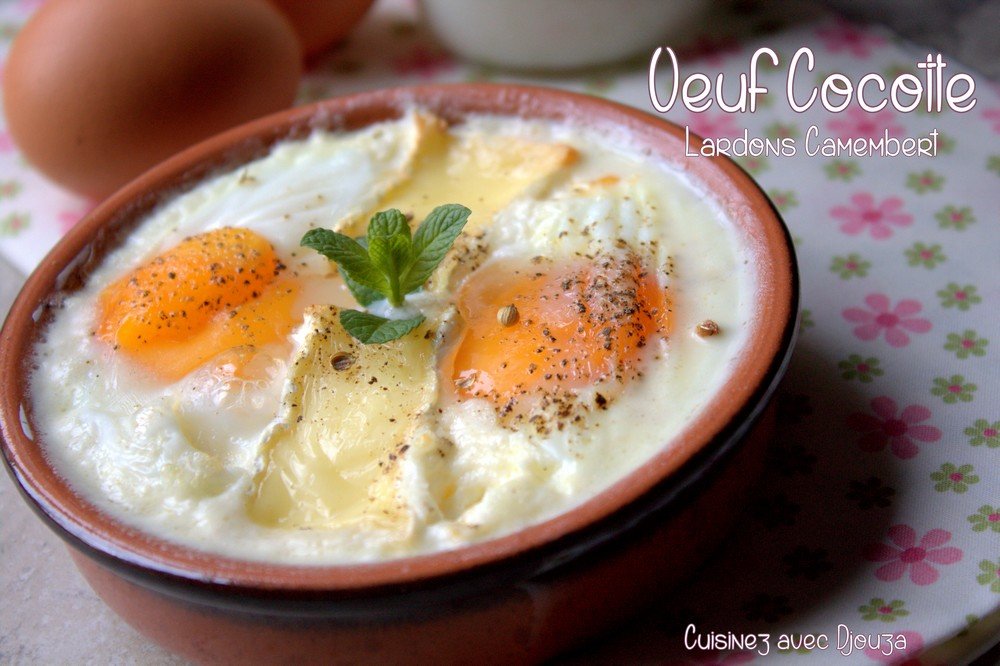 Oeuf cocotte lardons camembert 3