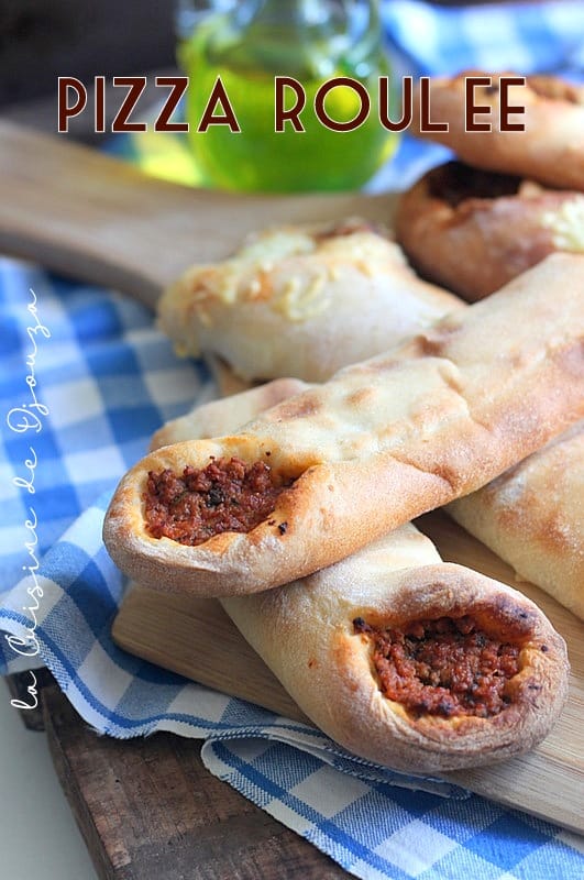 Pizza roulée a la viande hachée