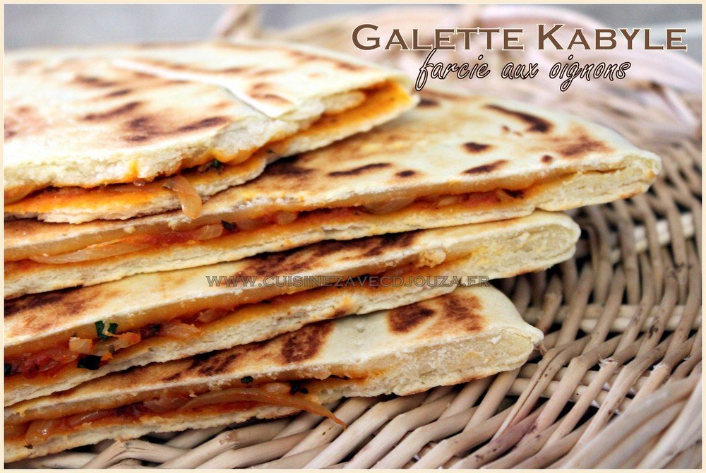 Galette farcie aux oignons kesra kabyle