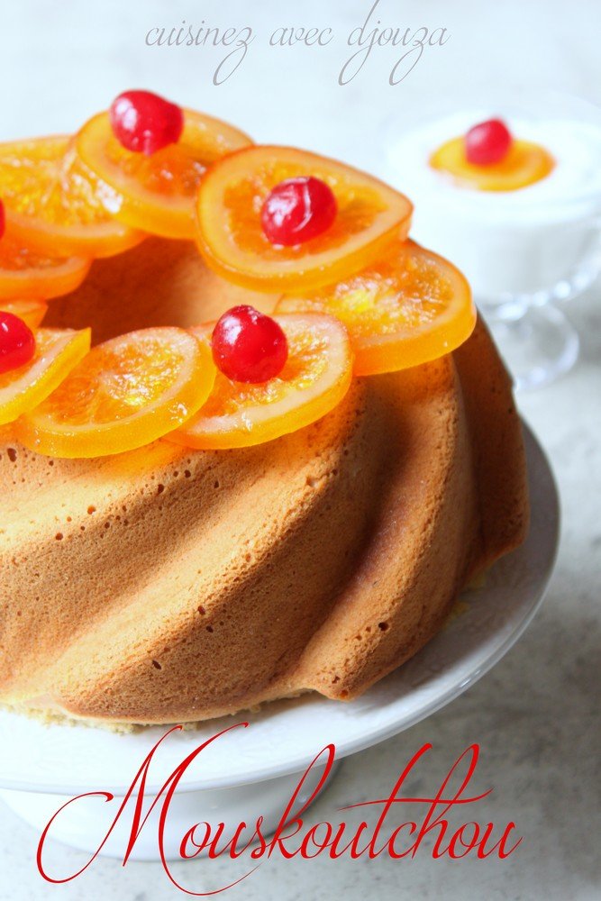 Mouskoutchou cake algérien léger très moelleux qui ressemble au gâteau de Savoie