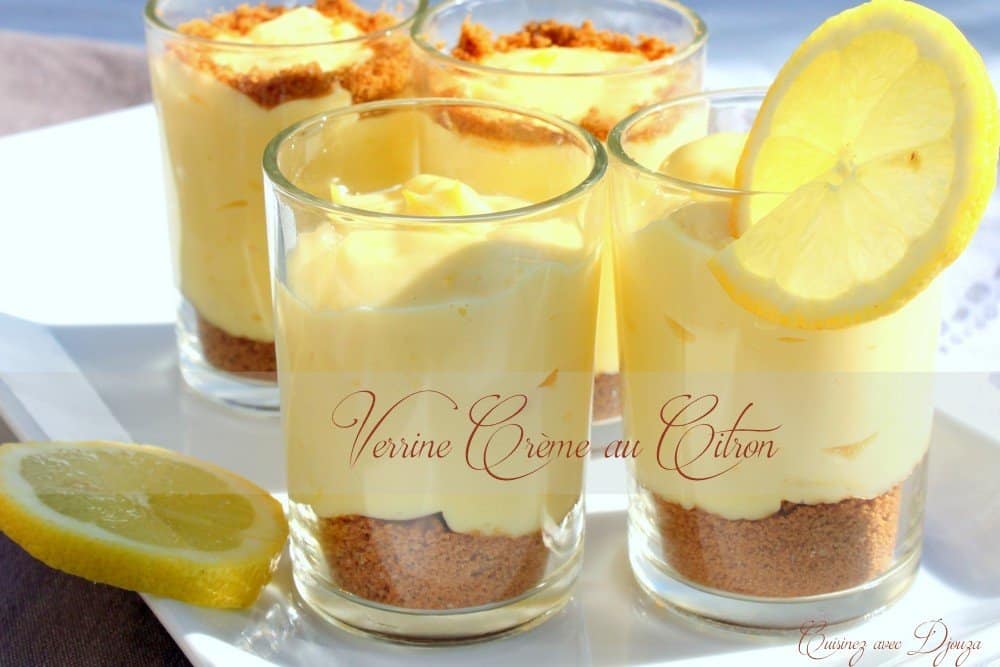 verrine speculoos crème au citron fromage philadelphia