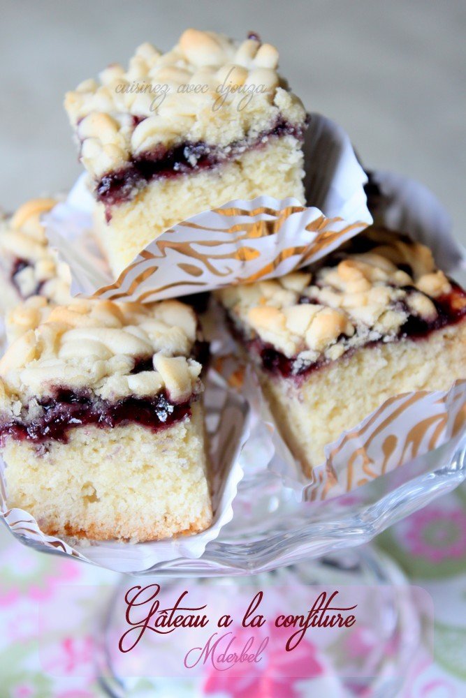 Maajoun gateau sec algérien a la confiture