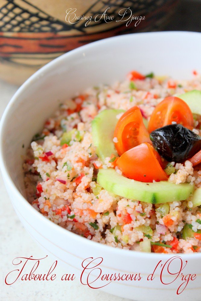 Taboule couscous d'orge