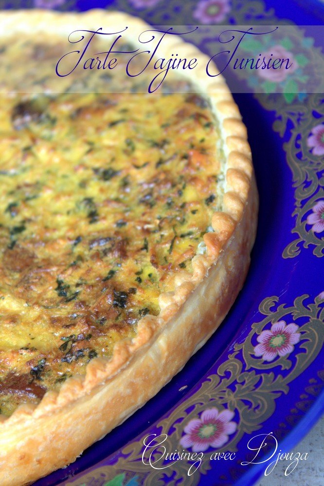 Tarte salée tajine tunisien au fromage