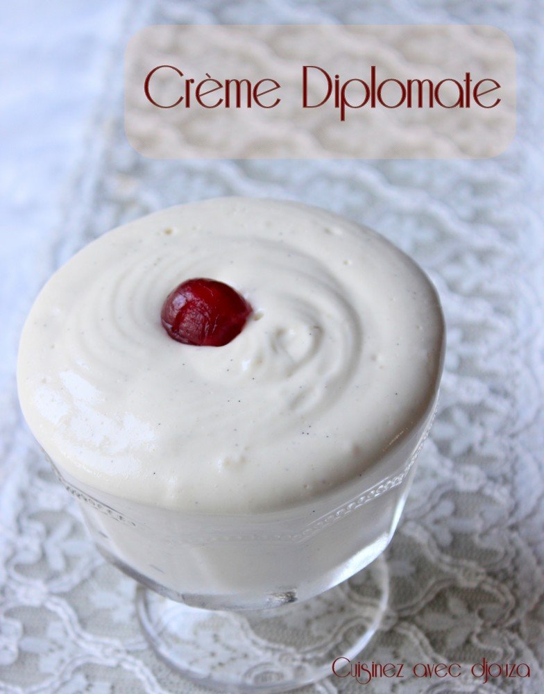 Crème diplomate inratable et facile en image