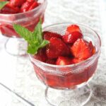 Salade de fraise sucre vergeoise citron