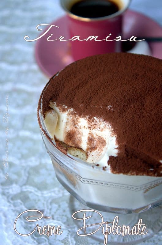 Recette de tiramisu à la crème légère diplomate